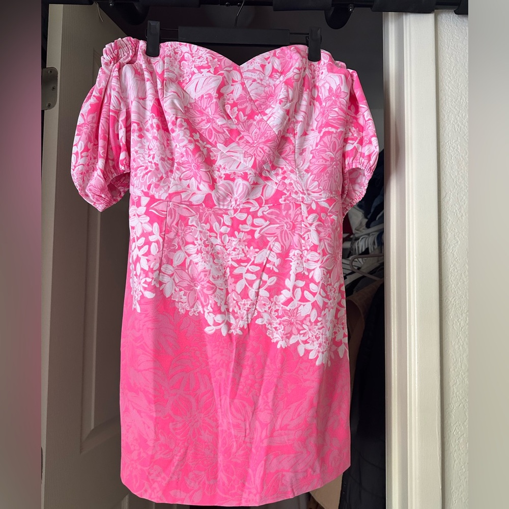 Lilly Pulitzer Winola Off-The-Shoulder Romper size 12 BNWT - Picture 4 of 7